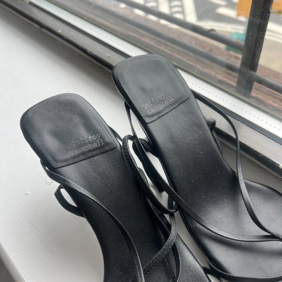 Jeffrey Campbell Fluxx Heeled Sandals in Black, Size 6.5 - Picture 6 of 12